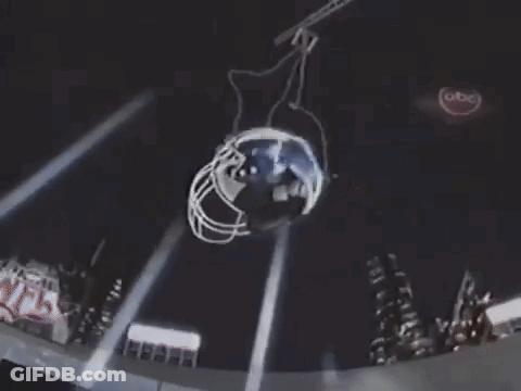 Goalie Helmet With Giants GIF