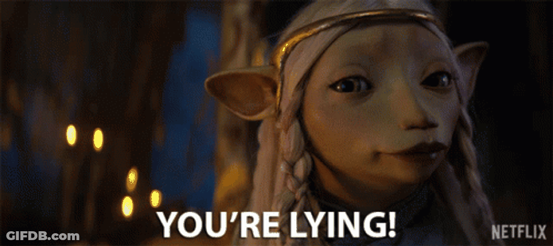 Goat Girl Saying She's A Liar GIF