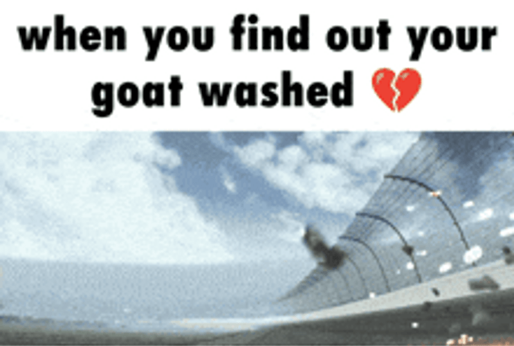 Goat Meme Crashed Car GIF