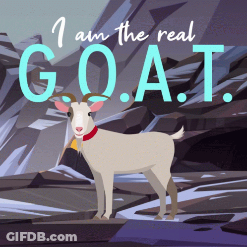 Goat Saying I Am The Real Goat GIF