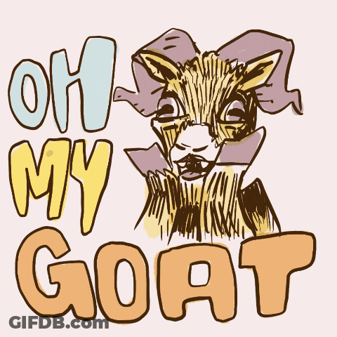 Goat Saying Oh My Goat GIF