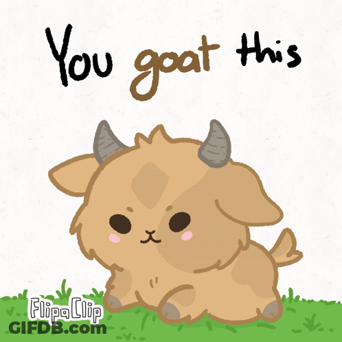 Goat Saying You Goat This GIF
