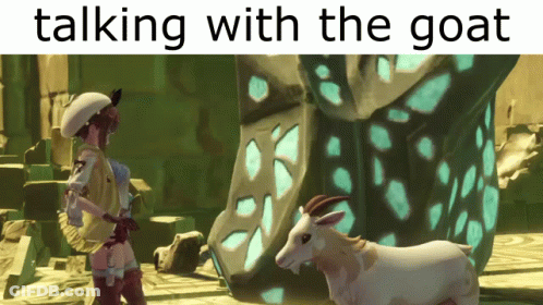 Goat Saying Yum No Not The Goat GIF