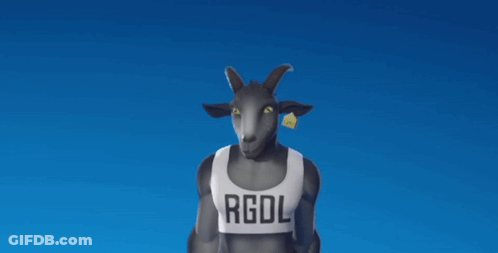 Goat Wearing RGDL Crop Top GIF