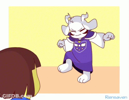 Goat With Horns Rensaver GIF