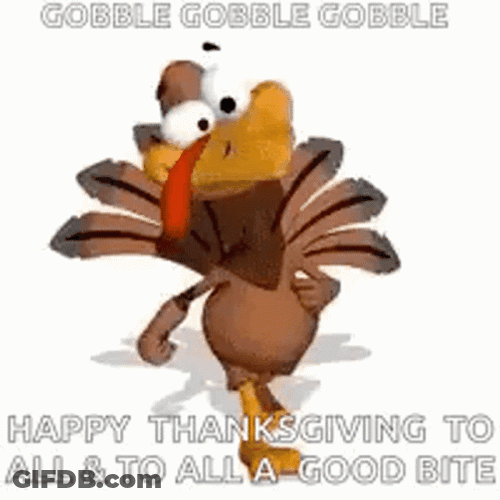 Gobble Gobble Walking Turkey Tongue Out GIF