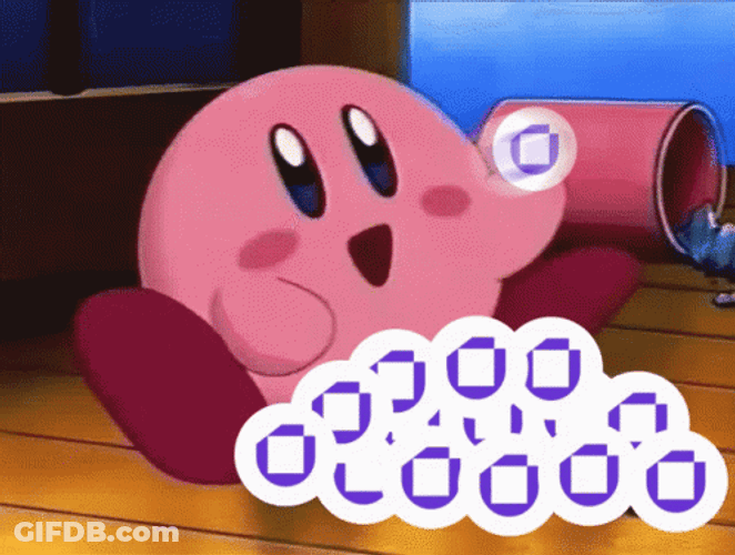 Gobble Kirby Eating GIF