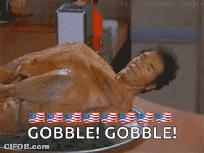 Gobble Roasted Turkey Man GIF