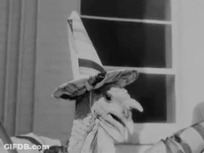 Gobble Turkey In Hat GIF