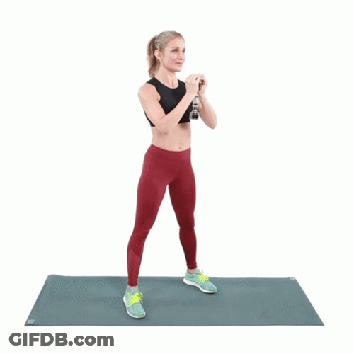 Goblet Squat Fitness Exercise GIF