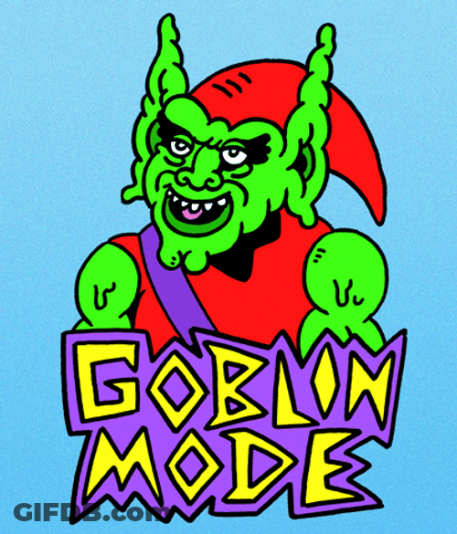 Goblin Mode Dancing Outside Cave GIF