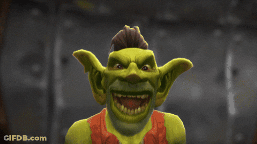 Goblin Shark Evil Laugh With Fire Effect GIF