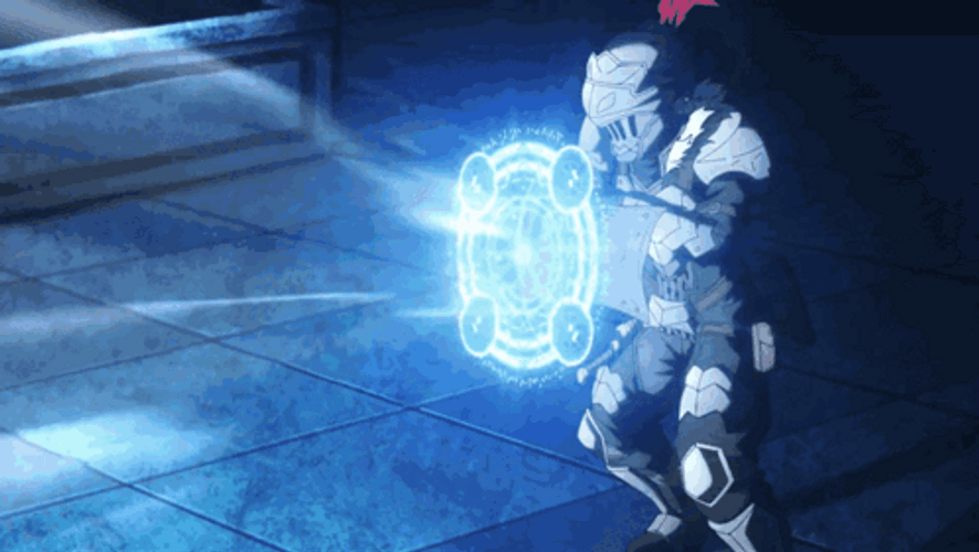 Goblin Slayer Shooting Out Goblins GIF