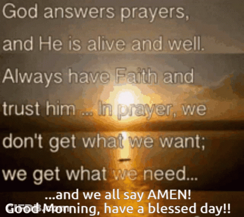 God Answers Prayers Trust Him GIF