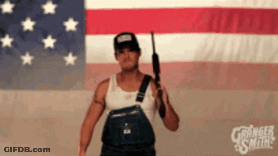 God Bless America Eagle Has Landed GIF