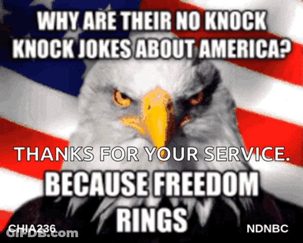 God Bless America Fierce Eagle GIF