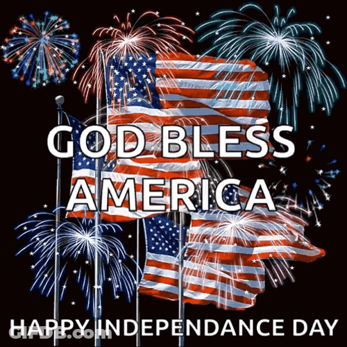 God Bless America Happy Independence Day GIF