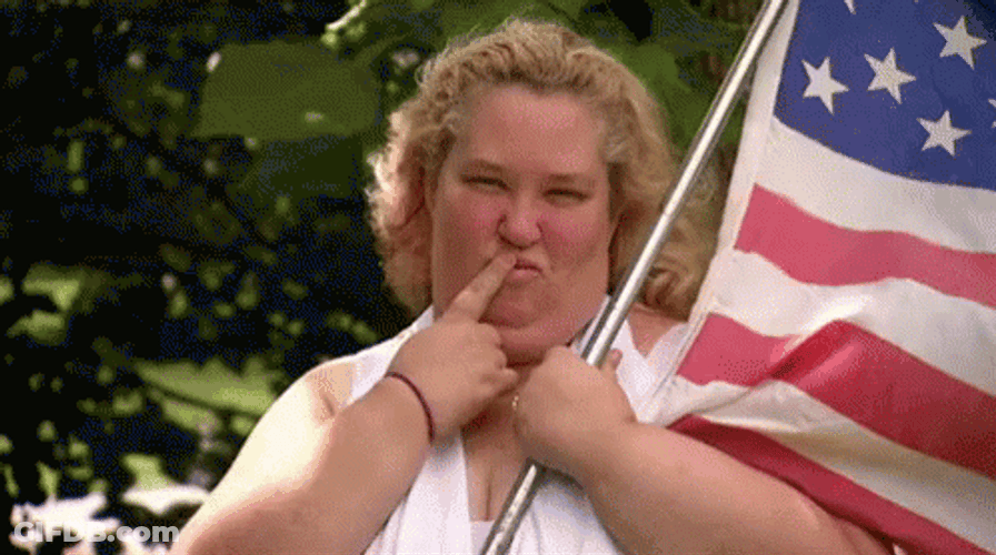 God Bless America June Shannon Flying Kiss GIF