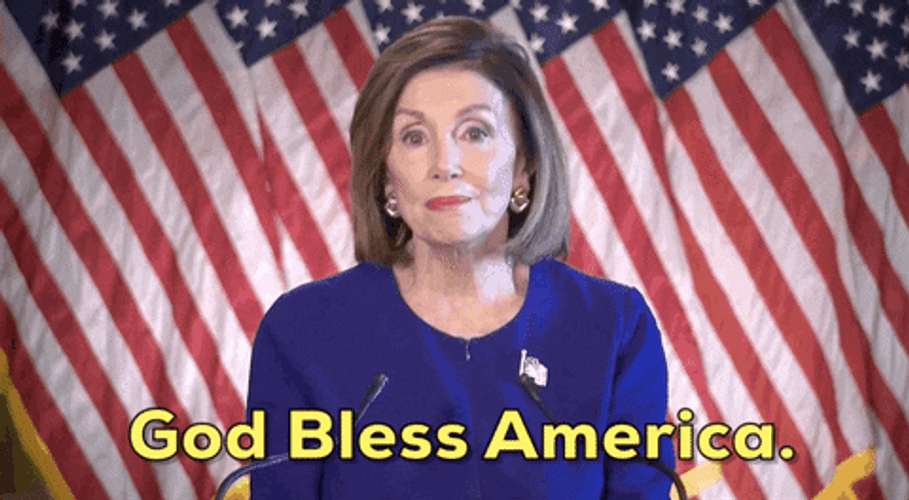 God Bless America Nancy Pelosi Speech GIF
