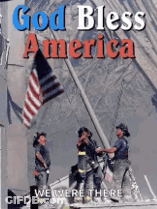 God Bless America Patriotic Graphics Design GIF