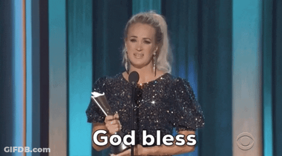 God Bless Carrie Underwood GIF