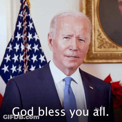 God Bless You America President Joe Biden GIF