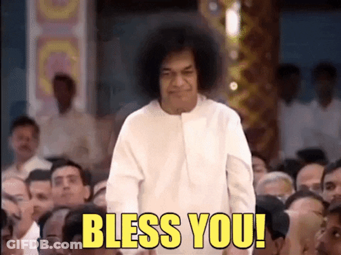God Bless You India Baba GIF