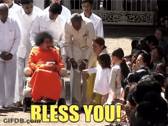 God Bless You Indian Swami Child GIF