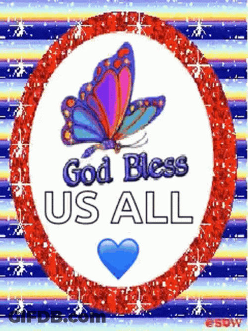 God Bless You Sparkle Glitters GIF