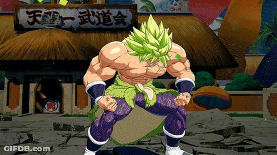 God Broly Transformation GIF