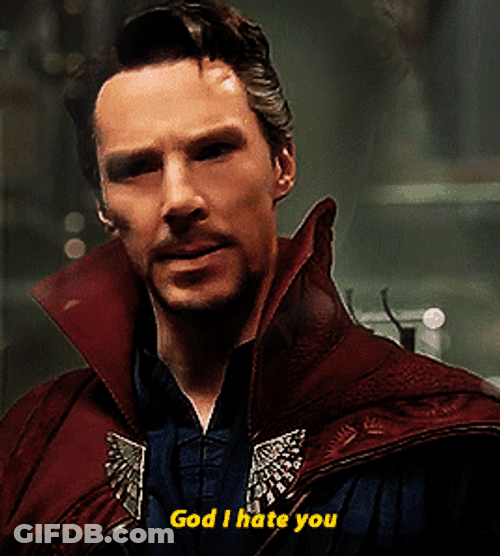 God I Hate You Dr. Strange GIF