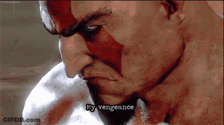 God Of War Close Up Kratos My Vengeance GIF
