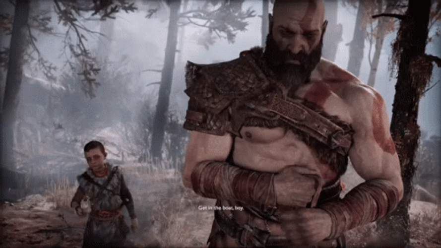 God Of War Kratos And His Boy GIF
