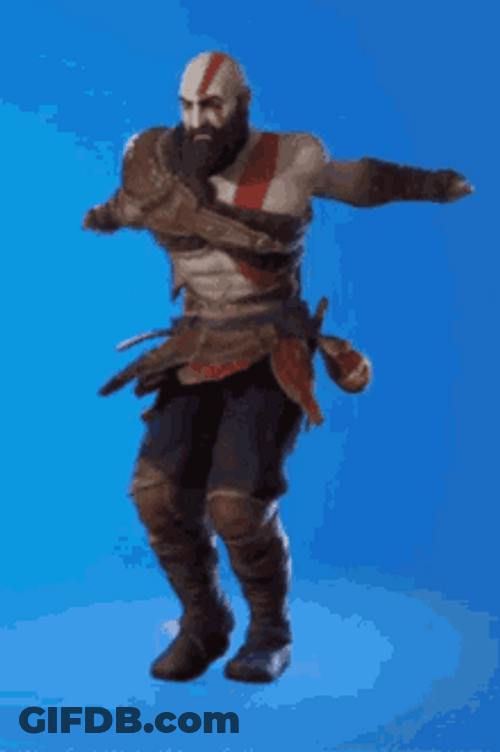 God Of War Kratos Classic Party Dancing GIF