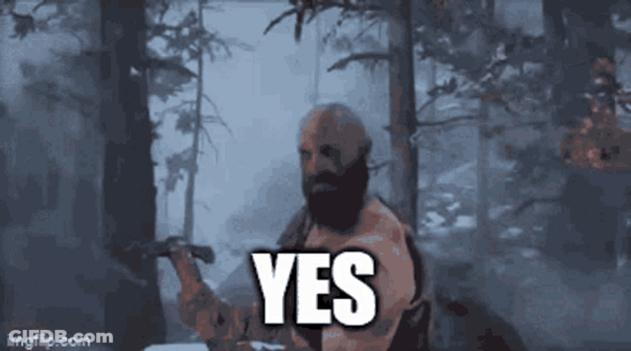 God Of War Yes Kratos Nodding His Head GIF