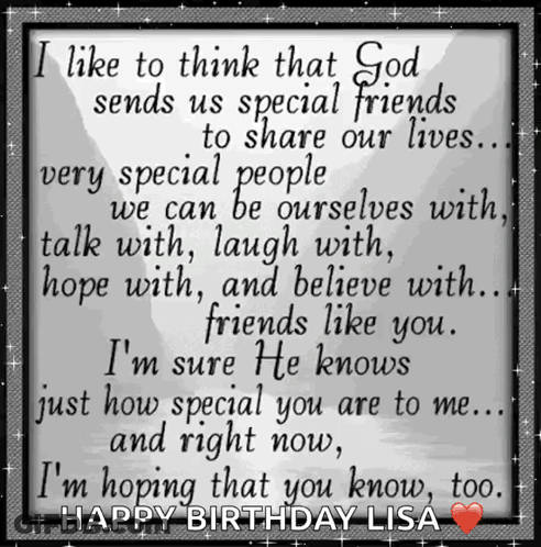 God Sends Us Special Friends GIF