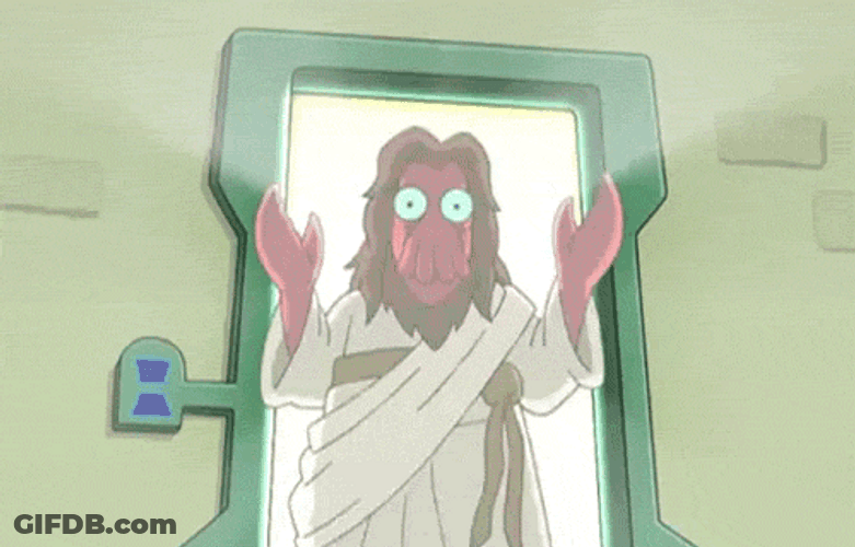 God Zoidberg Risen GIF