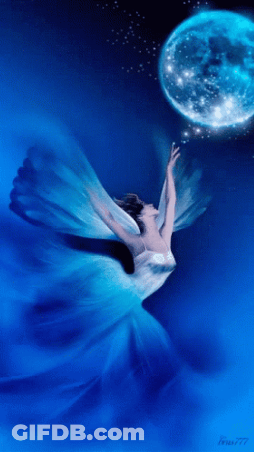 Goddess Of Blue Moon GIF