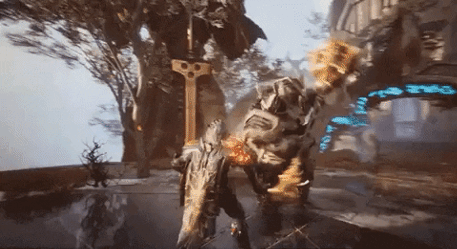 Godfall Macros Strong Attack GIF
