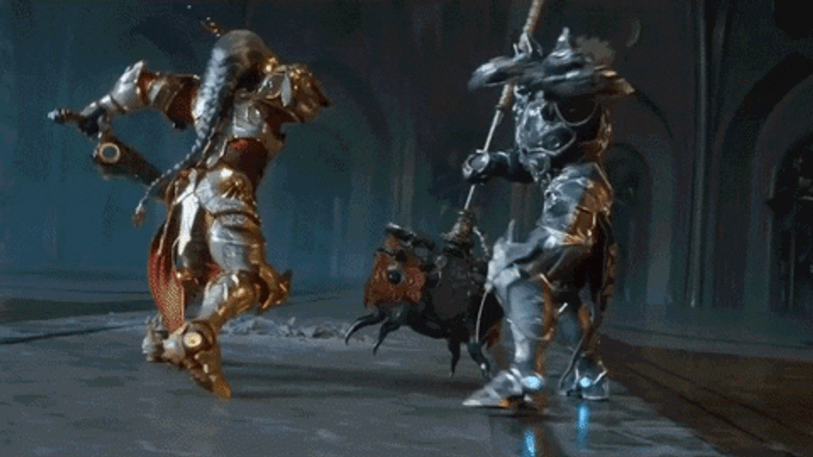 Godfall Orin Battling Versus Macros GIF