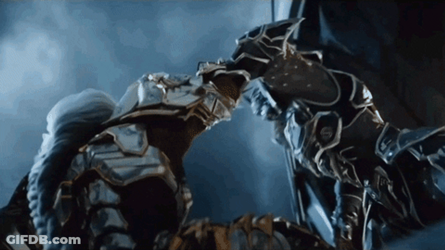 Godfall Orin Falls While Fighting GIF