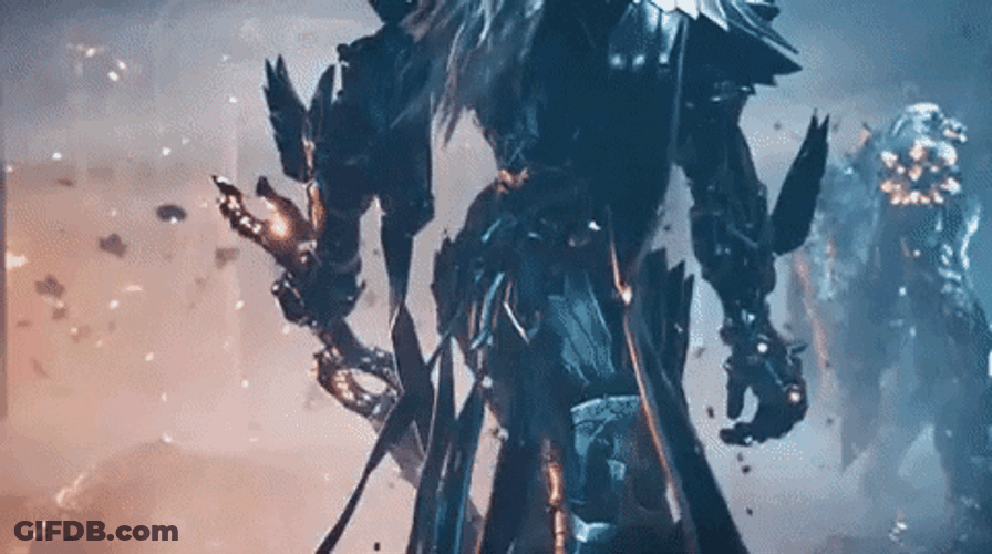Godfall Powerful Fire Sword GIF