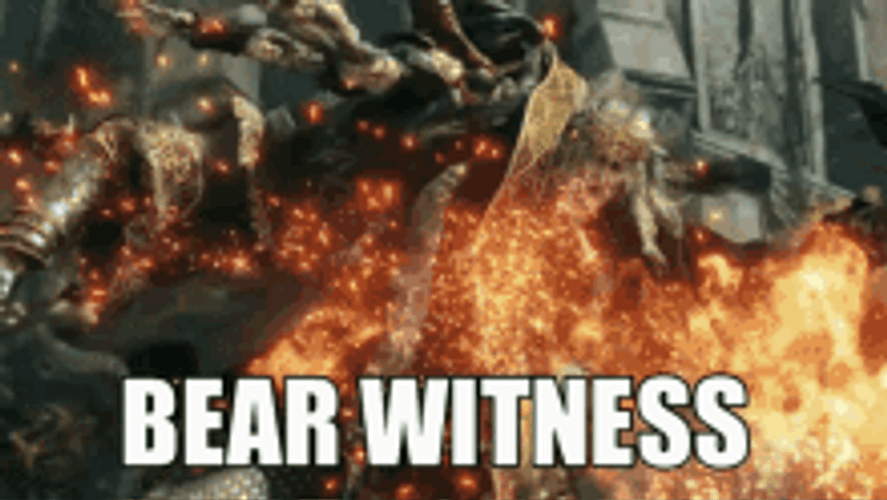 Godrick Power Elden Ring Bear Witness Meme GIF