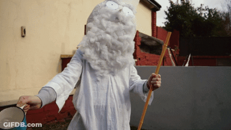 Gods Spray Holy Water To Demon Cosplay GIF