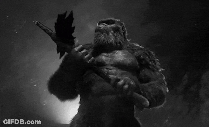Godzilla 2021 Kong Roars GIF