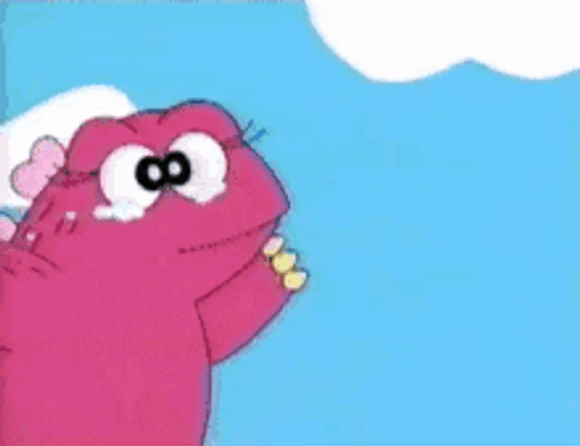 Godzilla Cartoon Cute Hug GIF