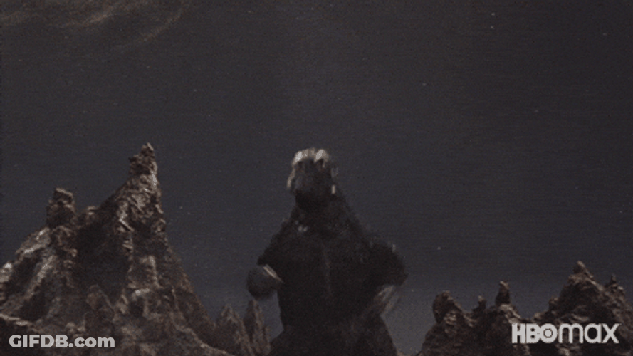 Godzilla Caught Jumping Dance GIF