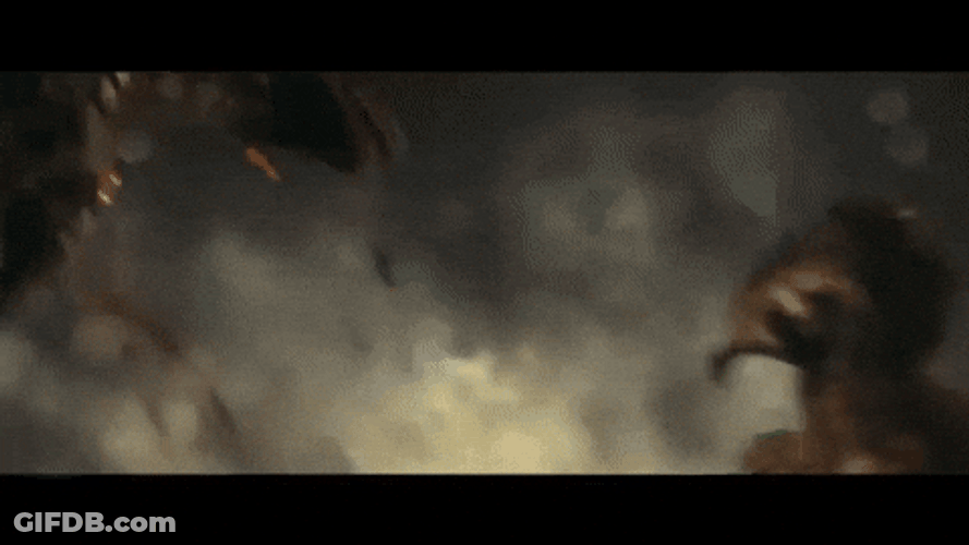 Godzilla Dance But Got Punched GIF
