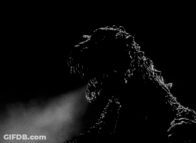 Godzilla Dance Of Fire Got Tired GIF