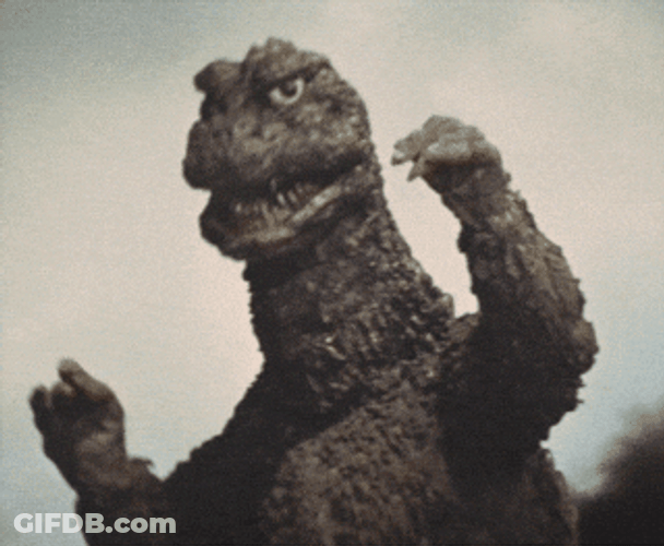 Godzilla Disc Jockey Dance GIF